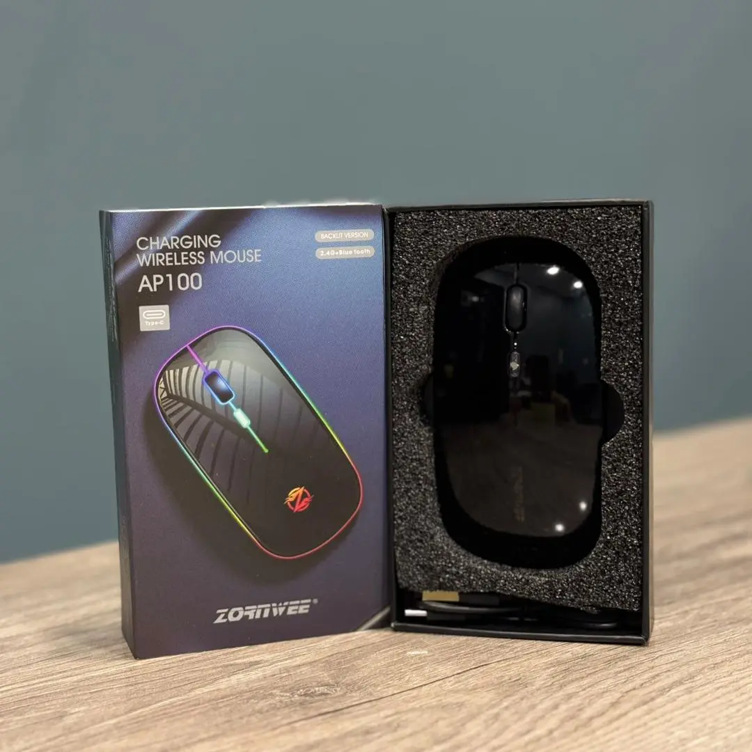 MOUSE SANS FIL ZORNWEE AP100 BLACK RECHARGEABLE